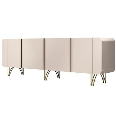 Imagem de Aparador Buffet Bar Living 04 Portas 220cm Santiago B01 Off White - Ly