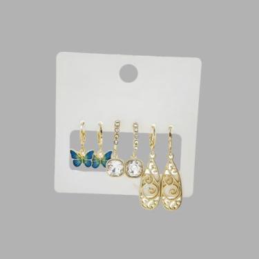 Imagem de Grampo de cabelo feminino de verão para rabo de cavalo prendedor de borboleta rosa