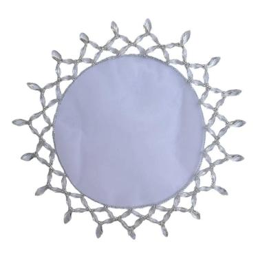 Imagem de 2X Cobre Copo Ou Jarra Bordado Pedrarias Transparente Luxo