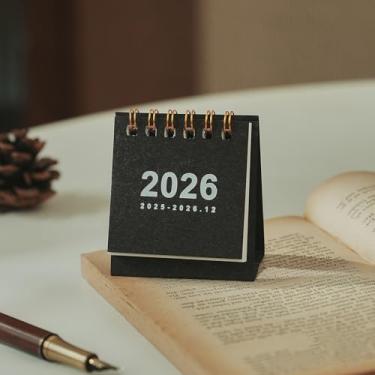 Imagem de Mini calendário de mesa 2025-2026 - funciona de julho de 2025 a dezembro de 2026, calendários pequenos de mesa em pé para escritório em casa, escola