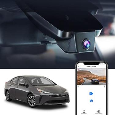 Imagem de Fitcamx 4K Dash Cam Adequada para Toyota Prius 2018-2022 (Part No#86466-47021) Gen4/XW50, OEM Fábrica Estilo, 2160P UHD Vídeo, WiFi & APP, Loop Gravação, Gravidade Sensor, Plug & Play, 64GB Cartão