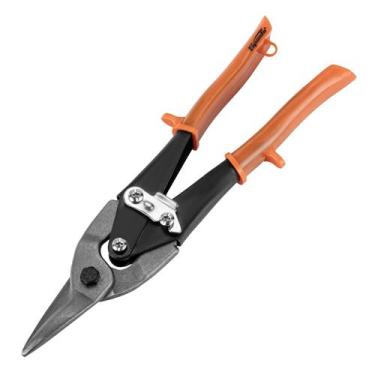 Imagem de Tesoura para chapa, corte reto, cabo emborrachado 1pc sparta