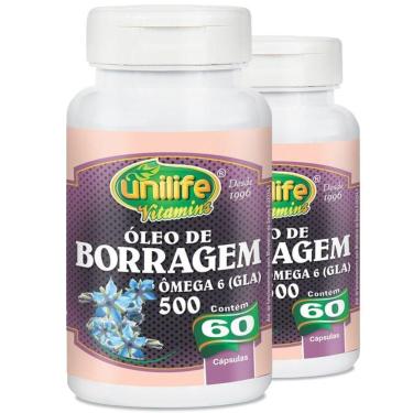 Imagem de Kit 2 Óleo De Borragem 700Mg Unilife 60cáps