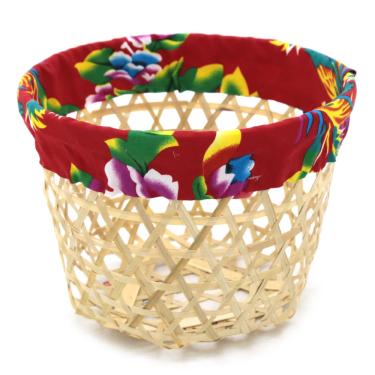 Imagem de Cesta Junina Alta de Palha Play&Fun 23x17cm