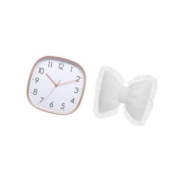 Imagem de Fenteer Relógio de Parede Vintage de Fazenda para Sala de Jantar E Academia com Almofada de Laço Confortável para Decoração de Sofá-cama E Cadeira de Escritór