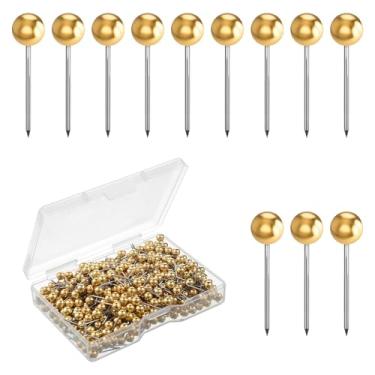 Imagem de 500 peças de pinos de mapeamento pequenos pinos de marcação de cabeça redonda tachas de mapas de cabeça redonda pinos decorativos para quadro de cortiça boletim foto mapas de parede pendurar em casa