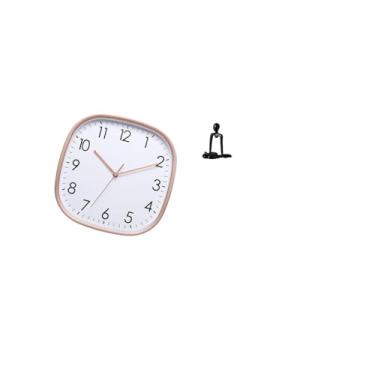 Imagem de Fenteer Relógio de Parede Digital Vintage, Escultura, Arte, Grande, Baixo Ruído, Abstrato, Pensador, Estatueta, Ornamento de Mesa para Casa, Sala de Jantar, Q