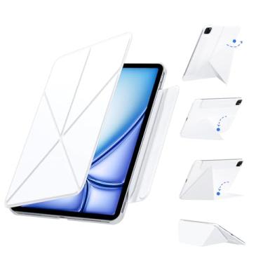 Imagem de Tiaota Capa para iPad Pro 12,9, compatível com iPad Air M3/M2 de 13 polegadas e iPad Pro 12,9 (3/4/5/ª geração) 2022/2021/2020/2018, capa magnética, suporte ajustável para retrato/paisagem, 4 ângulos