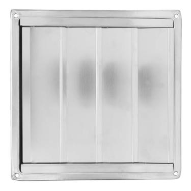Imagem de Aramox Tampa de Ventilação para Secador de Aço Inoxidável 304, Cobertura de Ventilação para Parede Externa Quadrada de 4 Espaços Mantém Chuva, Neve, ou Pássaros Com Malha Nyoln