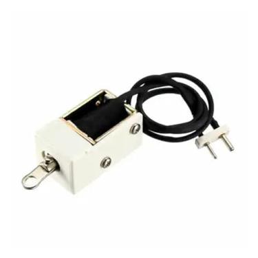 Imagem de 1 peça DC48V 0,12A 4 mm solenoide eletromagnético tipo push pull peças de máquina de bordar