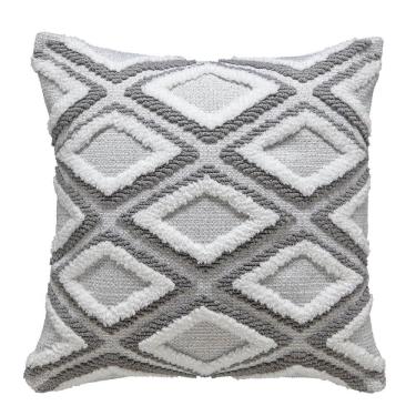 Imagem de Capa De Almofada Cozy Diamond Chumbo