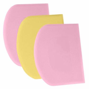 Imagem de SURDOCA Raspador de massa raspador de bancada - Raspador de tigela flexível de plástico 3P 24 x 15,5 cm, raspador de bolo com bordas afiadas e ângulos. Ferramentas de decoração de assadeiras