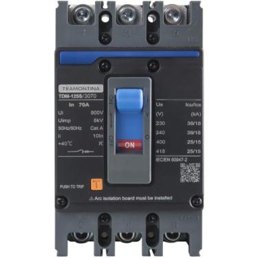 Imagem de Disjuntor Caixa Moldada TDM-125S 3070 3P 70A 36kA Tramontina Tramontin