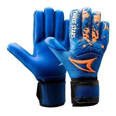 Imagem de Luva Profissional De Goleiro Three Stars Kick Vermelho G = 10-Unissex