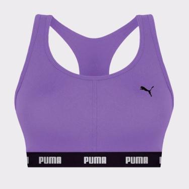 Imagem de Top Nadador Puma com Bojo Removível Feminino Roxo, G