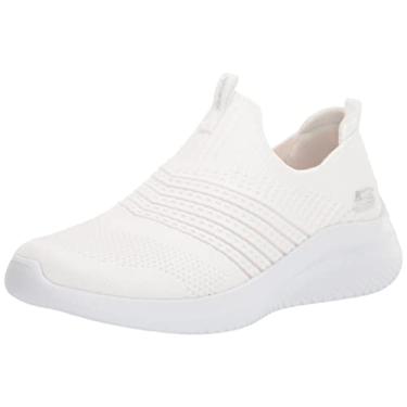 Imagem de Skechers Sport Women's Tênis com pingente clássico, Sapatilha Feminina, Branco, 7