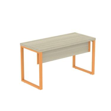 Imagem de Mesa Escritório 1500x600x750mm M150-60pe40tub Castanheira Natural-laranja Picasso