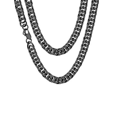 Imagem de ChainsHouse Corrente masculina e feminina, corrente de elos francos, aço inoxidável/banhado a ouro 18K, banhado a ouro 18 K, 3 mm/4,5 mm/5 mm/6 mm/7 mm/10 mm/13 mm de largura, enviar