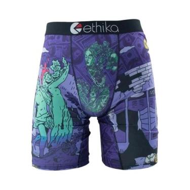 Imagem de Cuecas Boxer Respiráveis plus Size Para Homens ETHIKA, Roupa De Banho 