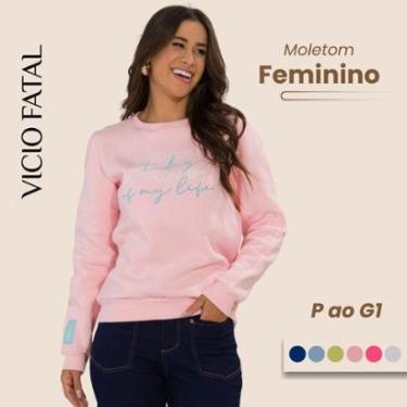 Imagem de Moletom Invernal Gola Alta Conforto Térmico com Toque Feminino Estiloso-Feminino