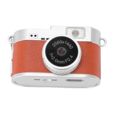 Imagem de Asixxsix Mini Câmera de Chaveiro, Tela Colorida de 1,47 Polegadas, 4MP, 1080P HD, Mini Câmera Digital, Gravador de Vídeo 2K com Porta de Carregamento Tipo C, Ideal para Viagens (Marrom)