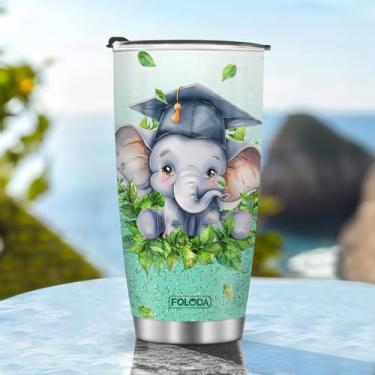 Imagem de Copos isolados Caneca Copo Aniversário Ano Sênior Formatura Temporada Presentes de Natal para colegas de classe Quartos Estudantes Professores Meninos Meninas Homens Mulheres Filha Alça Fria Gelado