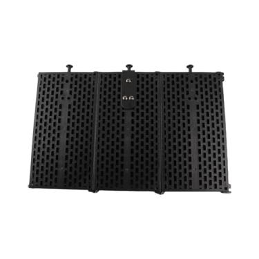 Imagem de Eujgoov Placa de Absorção de Som de Microfone Portátil, Tampa de Isolamento de 3 Painéis Com ângulos Ajustáveis ​​para Gravação de Podcasts de Estúdio, Transmissão de Canto, Material ABS + Esponja,