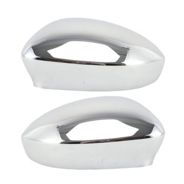 Imagem de Tampas laterais do espelho retrovisor Compatível com fiat 500 2007-2024 com fivela porta tampa substituição acessórios do carro(1Pair)