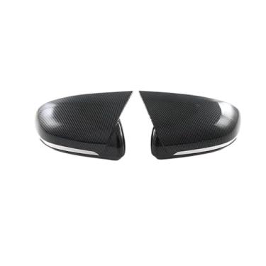 Imagem de Compatível com BYD ATTO 3 Yuan Plus Vista traseira do carro Porta lateral Espelho retrovisor Capa Chifre Guarnições externas LHD RHD Padrão de(Carbon Fiber Pattern)