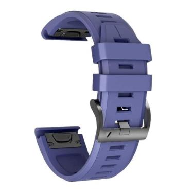 Imagem de EKSIL Pulseiras esportivas Fenix 8X Fenix 7X de silicone de substituição para Garmin Fenix 5X/Fenix 5X Plus/Fenix 6X/Fenix 6X Pro/Fenix 3/HR/Descent MK1/D2 Delta PX/D2, One Size, Ágata