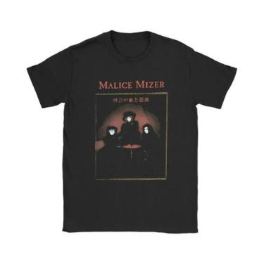 Imagem de Camisetas Vintage De Músico De Rock Malice Mizer Band Singer Com Gola 