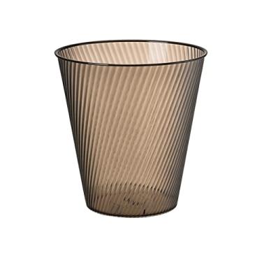 Imagem de Caixote do lixo 12L redondo simples lata de lixo de plástico doméstico quarto banheiro escritório cesto de lixo