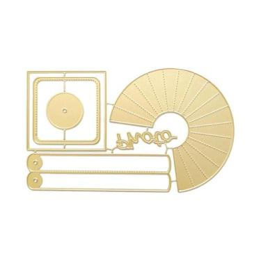 Imagem de Cortador Circular Dourado Para Papel De Embalagem De Presentes, Artesa