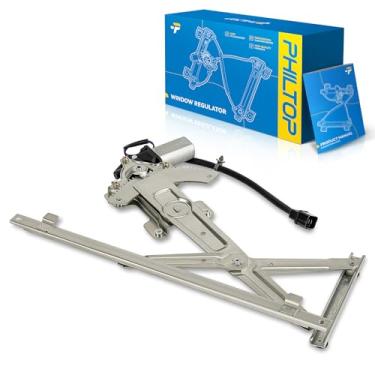 Imagem de PHILTOP Regulador de vidro elétrico dianteiro esquerdo do lado do motorista 751-780 com motor compatível com Mitsubishi Lancer 2008-2017