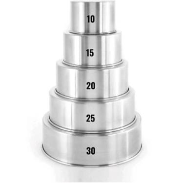 Imagem de Forma De Bolo Assadeira 5 Peças Bolo De Andar Para Eventos - Alumínios