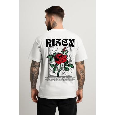 Imagem de Camiseta Básica Masculina 100% Algodão Premium Estilo Urbano Estampa Moderna Caimento Confortável-Masculino