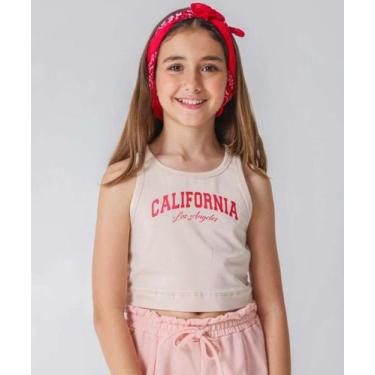 Imagem de Blusa Juvenil Cropped Regata Marisa Tam 10 a 16 Bege-97119, Bege, 10