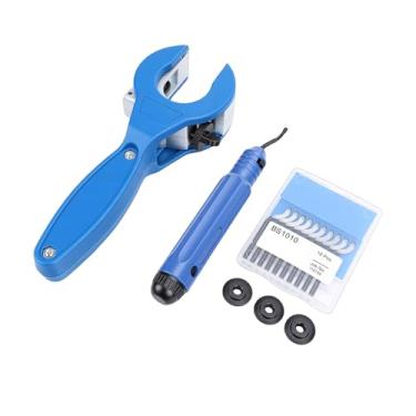 Imagem de Luocute Cortadores de Tubos de Catraca, Corte de Tubo de 5/16 a 1 1/8 de Polegada Com Ferramenta de Rebarbação para Tubos de Aço Inoxidável de PVC de Cobre, Alumínio, Latão, Cortador de