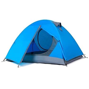 Imagem de AkosOL Barracas para acampamento, praia, montanhas, caminhadas, barraca de acampamento dupla, à prova de chuva e protetor solar, barraca de viagem ao ar livre, toldo dobrável, para 2 pessoas, barracas