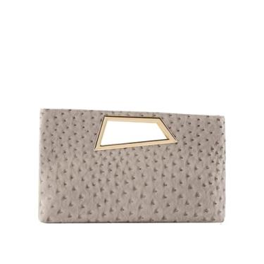 Imagem de Coucoland Bolsa clutch feminina – Bolsa de mão moderna de couro PU com glitter para festa de casamento diária, Cinza vulcânico