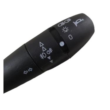 Imagem de Alavanca de pisca-pisca de farol para Peugeot 107 206 207 307 406 407 807 Oe 96595087Xt 96608841Xt Interruptor indicador de seta de direção para carro buzina automática (buzina 96608841Xt)