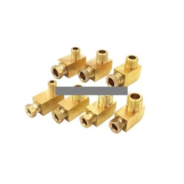 Imagem de Conexão de tubo de óleo de latão de lubrificação para máquina-ferramenta 4 6 8 mm OD tubo de compressão virola tubo conector de encaixe de compressão (6 mm, M10 x 1)