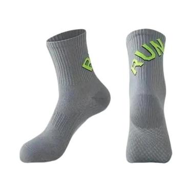 Imagem de Meias De Corrida Unissex 13/6 Pares Secagem Rápida Cano Médio Para Esp