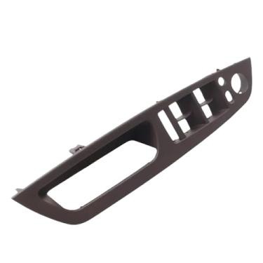 Imagem de Interior De Fibra De Carbono Esquerda Direita Maçaneta Da Porta Dentro Da Capa Painel Guarnição Substituição Compatível Com Bmw X5 X6 E70 E71 E72 2007-2013(LHD Mocha)