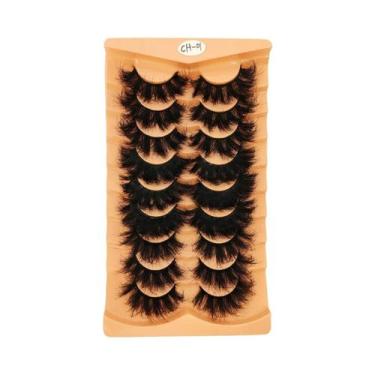 Imagem de Cílios Postiços De Visón Artificial Mistos, 9 Pares, Longa Duração, Vo