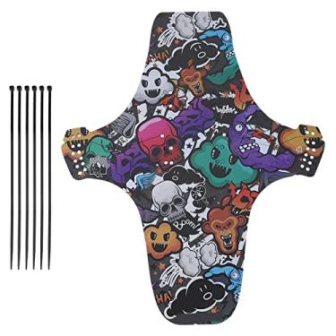 Imagem de Guarda-lamas de pneu de roda traseira de mountain bike de estrada para-lamas de bicicleta acessório leve guarda-lamas de plástico durável para bicicletas de estrada mountain bikes (H)