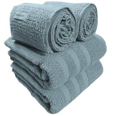 Imagem de Kit Toalhas 2 banho e 2 rosto Buddemeyer Vanilla Extra Soft Verde Sere