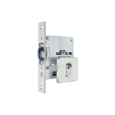 Imagem de Fechadura Imab Rolete 2791 Auxiliar Inox Polido Cilindro