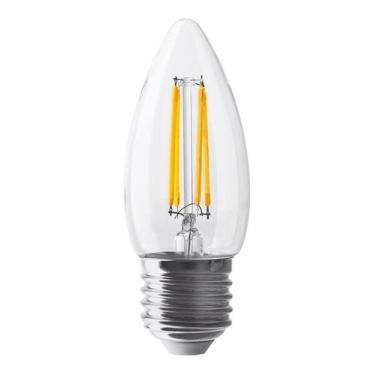 Imagem de Lâmpada Vela Filamento Led Clara 2W 220V E27 Branco Frio - SADOKIN, 22