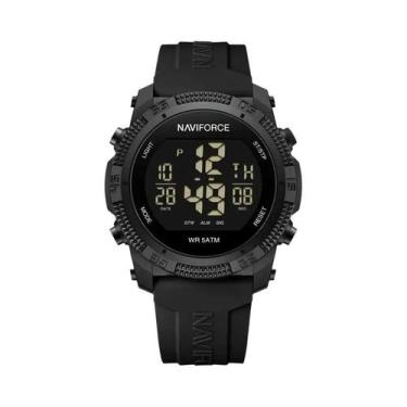 Imagem de Relógio Digital Masculino NAVIFORCE À Prova D'Água 3ATM Com Display LC